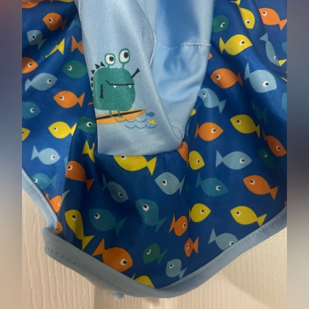 🔴 3/$12‎ Baby’s Blue Graphic Swim Hat! NWT!